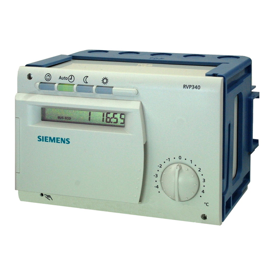 Siemens RVP34 Serie Manuales