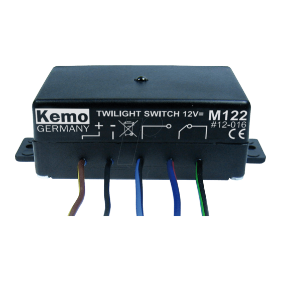 Kemo Electronic M122 Manual De Instrucciones