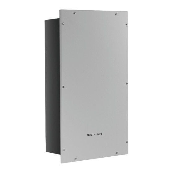 ABB REACT2-BATT Guía De Instalación Rápida