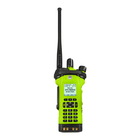 Motorola Solutions APX 8000XE Guia Del Usuario