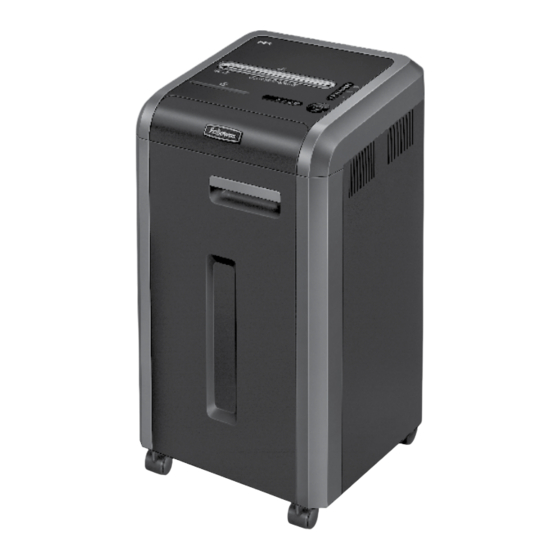 Fellowes POWERSHRED 225Ci Manual Del Usuario