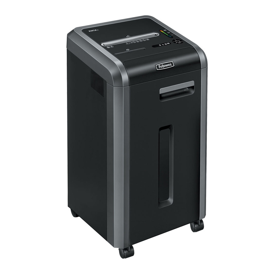 Fellowes Powershred 225Ci Guia De Inicio Rapido