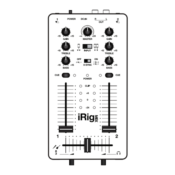 IK iRig MIX Guia De Inicio Rapido