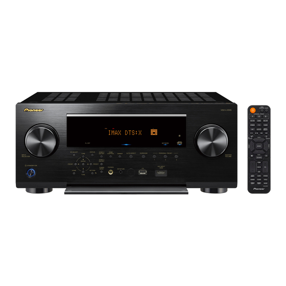Pioneer ELITE VSX-LX505 Manual De Instrucciones
