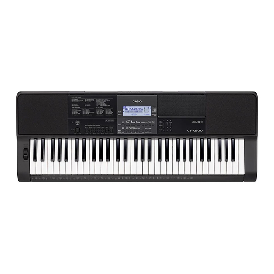 Casio CT-X800 Guia Del Usuario