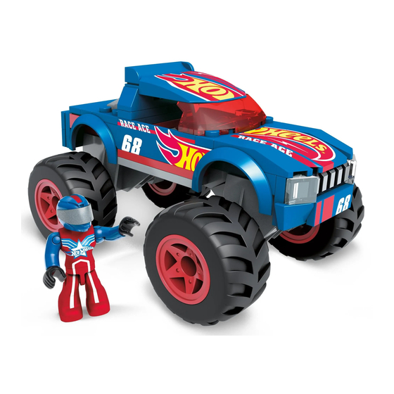 Mega Hot Wheels RACE ACE MONSTER TRUCKS BUILDING SET HDJ93 Manuales