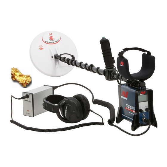 Minelab GPX 5000 Conceptos Básicos De Detección
