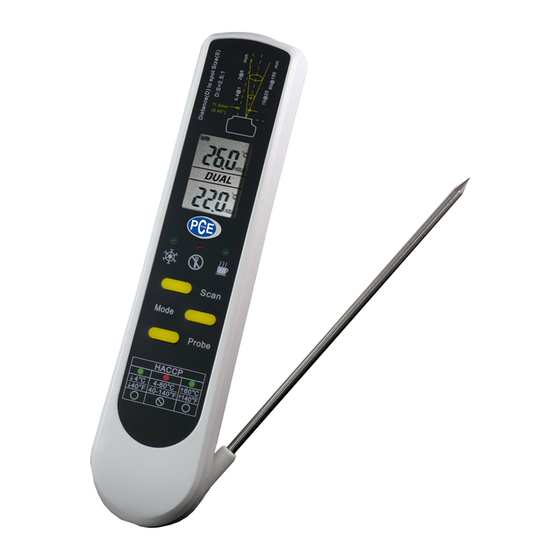 PCE Instruments PCE-IR 100 Manual De Instrucciones
