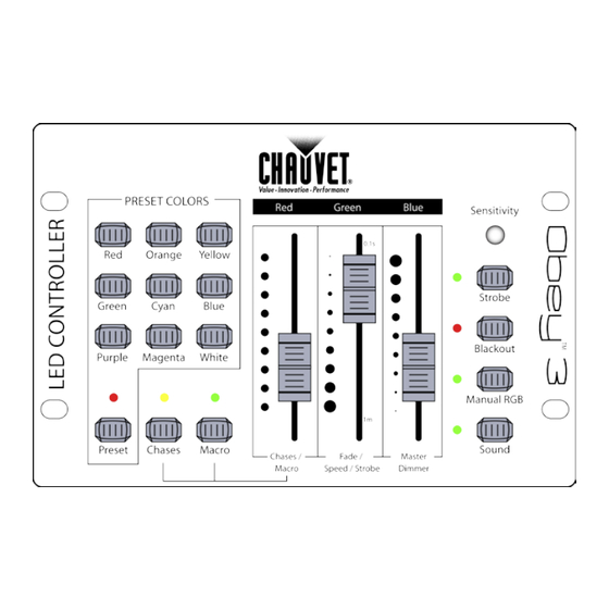 Chauvet Obey 3 Manual Del Usuario