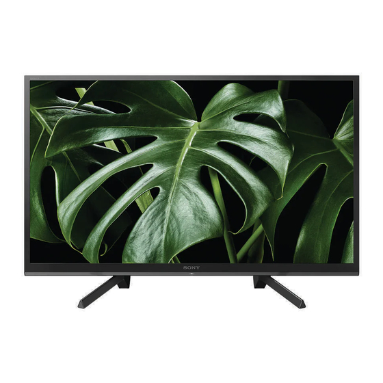 Sony KDL-50W660G Guía De Referencia