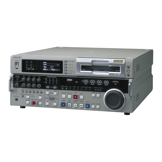 Sony DSR-2000A Manual De Instrucciones