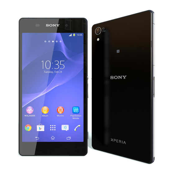 Sony Xperia Z2 Guia Del Usuario