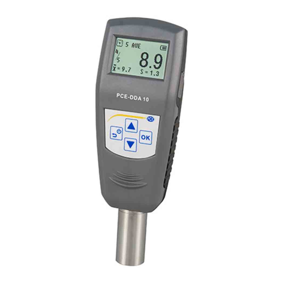 PCE Instruments PCE-DDA 10 Manual De Instrucciones