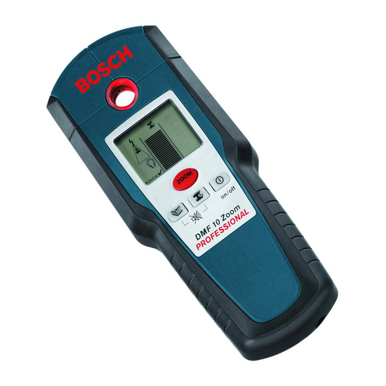 Bosch DMF 10 Zoom PROFESSIONAL Instrucciones De Servicio