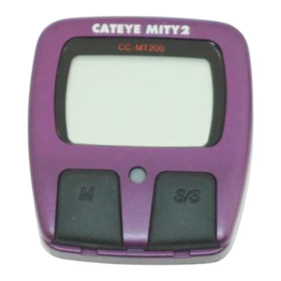 Cateye Mity 2 Manual De Instrucciones