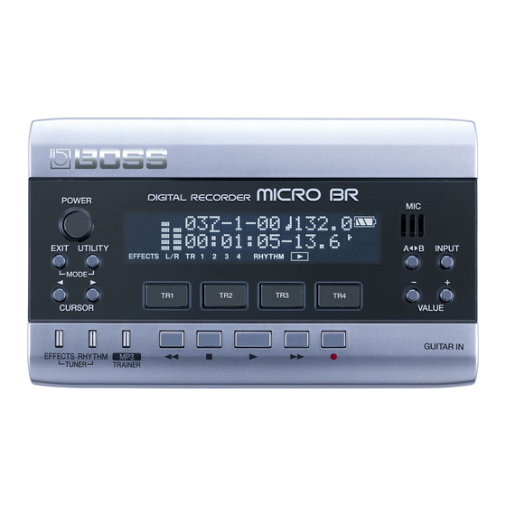 Boss Micro BR Manual Del Usuario