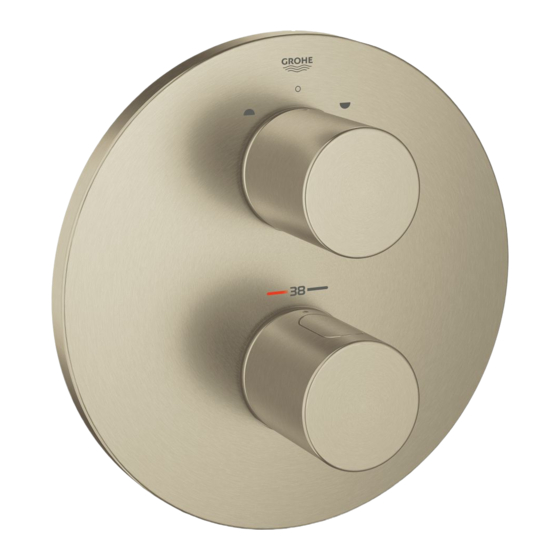 Grohe Grohtherm 3000 Cosmopolitan Manual De Instrucciones