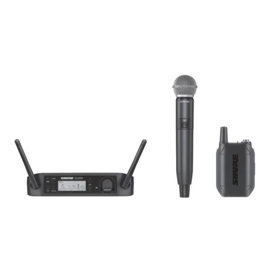 Shure GLX-D4 Guia Del Usuario