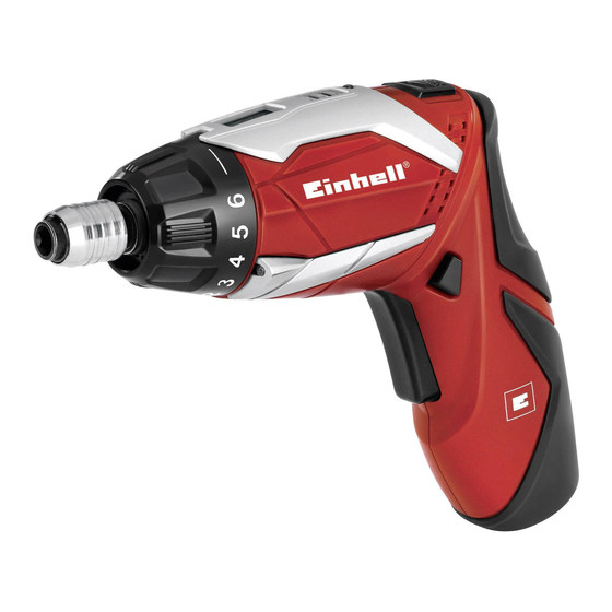 EINHELL TE-SD 3,6 Li Manual De Instrucciones