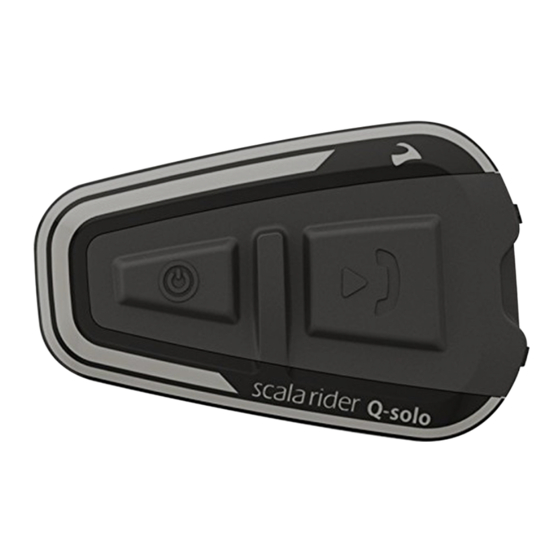 Cardo scala rider Q-solo Guía De Bolsillo