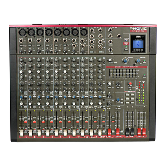 Phonic CELEUS 800 Manual Del Usuario