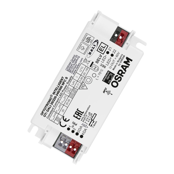Osram OPTOTRONIC OTi DALI 20/220-240/500 NFC I Manual De Instrucciones