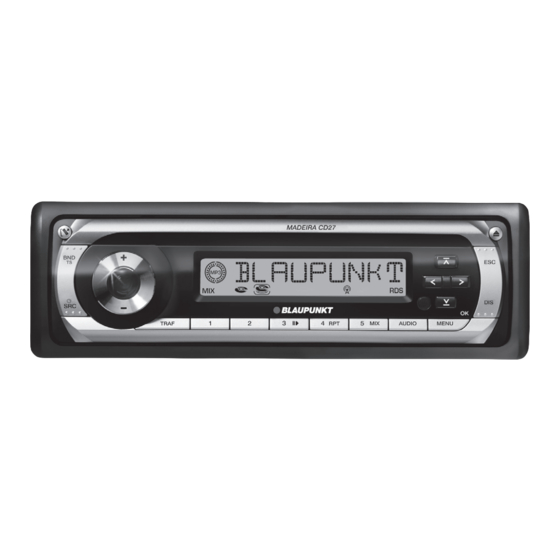 Blaupunkt Madeira CD27 Instrucciones De Instalación