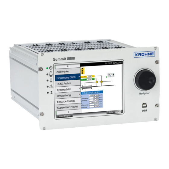 KROHNE SUMMIT 8800 Manual De Instrucciones