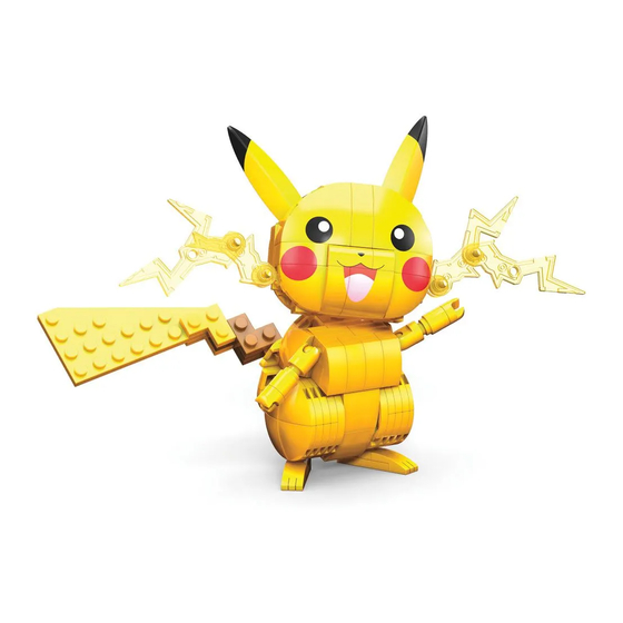 Mega POKEMON BUILD & SHOW PIKACHU Manuales