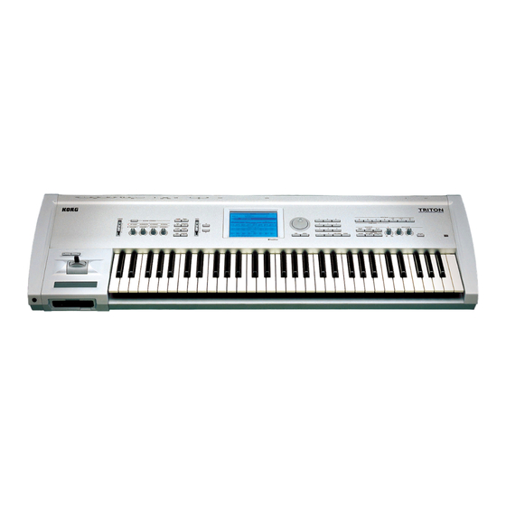 Korg TRITON Serie Guía Básica