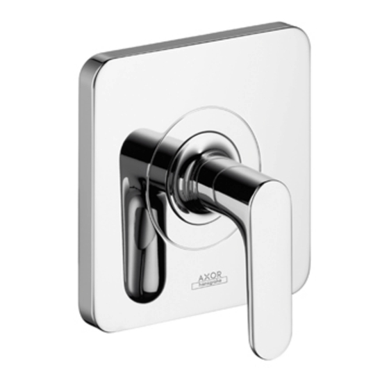 Hansgrohe AXOR Montreux 16871 Serie Instrucciones De Montaje