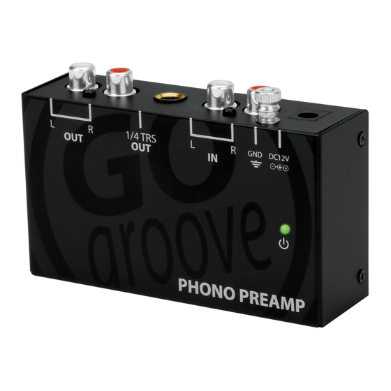 GOgroove Phono Preamp Manuales