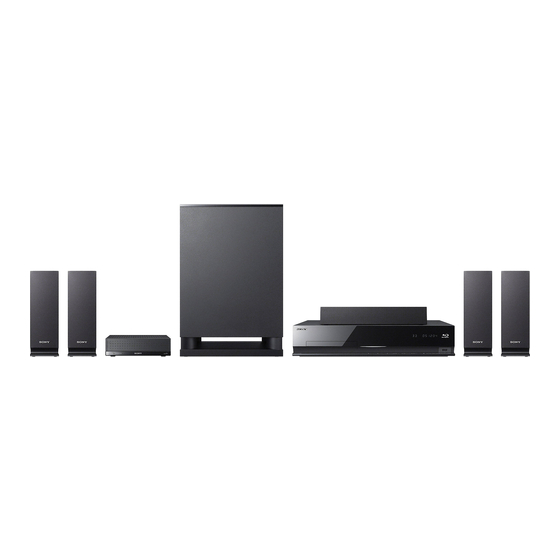 Sony BDV-E770W Guía De Ajuste Rápido