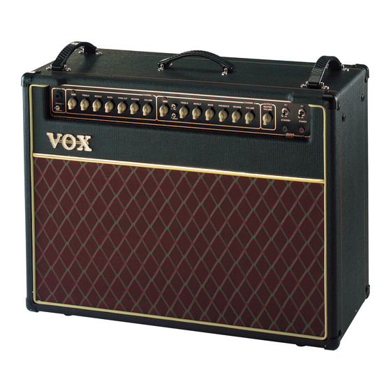 Vox AC50 Classic Plus Serie Manuales