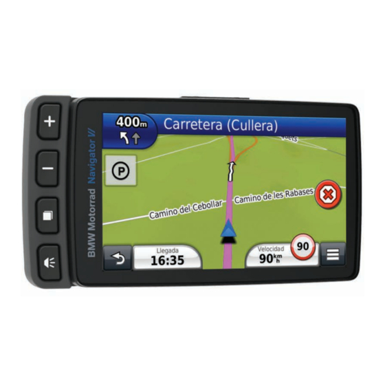 Garmin BMW Motorrad Navigator VI Manuales