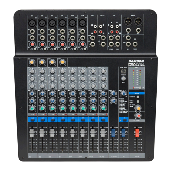 Samson MIXPAD MXP144 El Manual Del Propietario