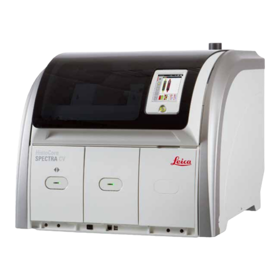 Leica HistoCore SPECTRA CV Manual De Instrucciones