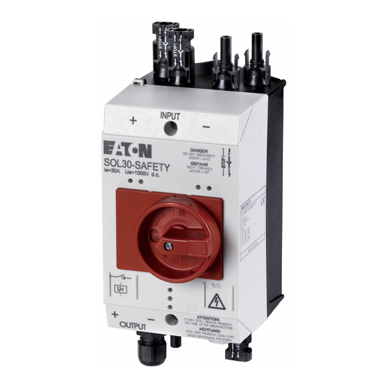 Eaton SOL30-SAFETY/2MC4 Instrucciones De Montaje