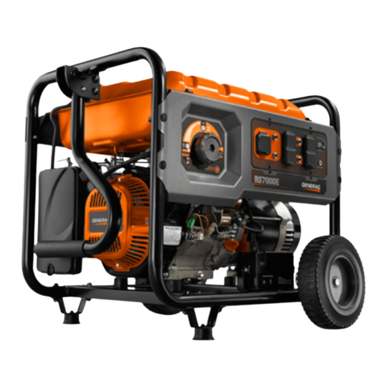 Generac RS5500 PowerDial Serie El Manual Del Propietario