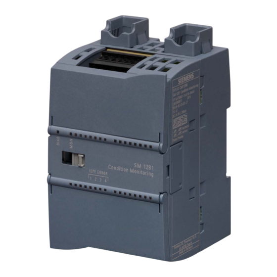 Siemens SIPLUS CMS 1200 SM1281 Instrucciones De Servicio
