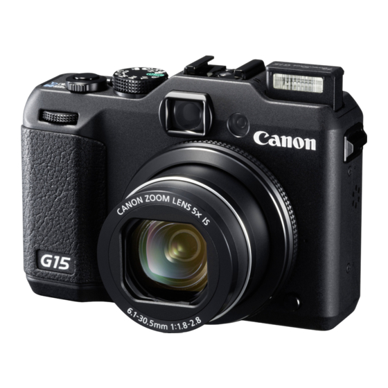 Canon PowerShot G15 Guía Del Usuario De La Cámara