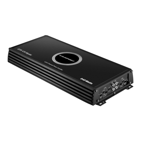 Blaupunkt GTA 470 Mystic Manual De Instrucciones