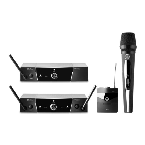 AKG WMS 40 SINGLE Modo De Empleo