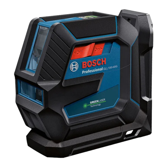 Bosch GLL100-40G Instrucciones De Funcionamiento Y Seguridad