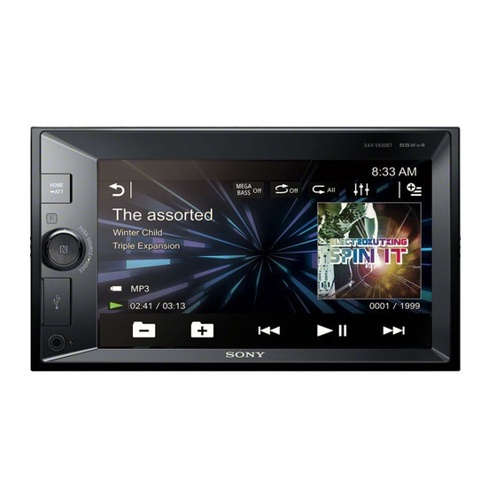 Sony XAV-W650BT Manual De Instrucciones