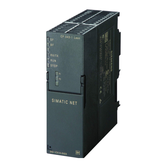 Siemens CP 343-1 Manual De Producto
