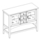 Muebles de Interior Bayside Furnishings CSC4836AC-2 Manual De Instrucciones
