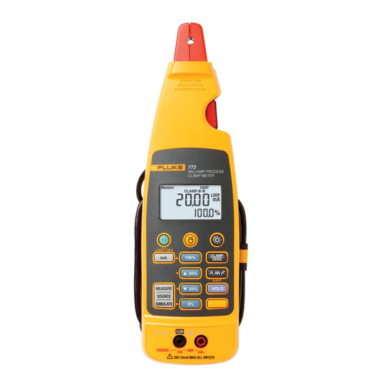 Fluke 772 Hoja De Instrucciones