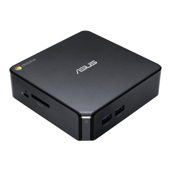 Asus Chromebox for meeting Manuales