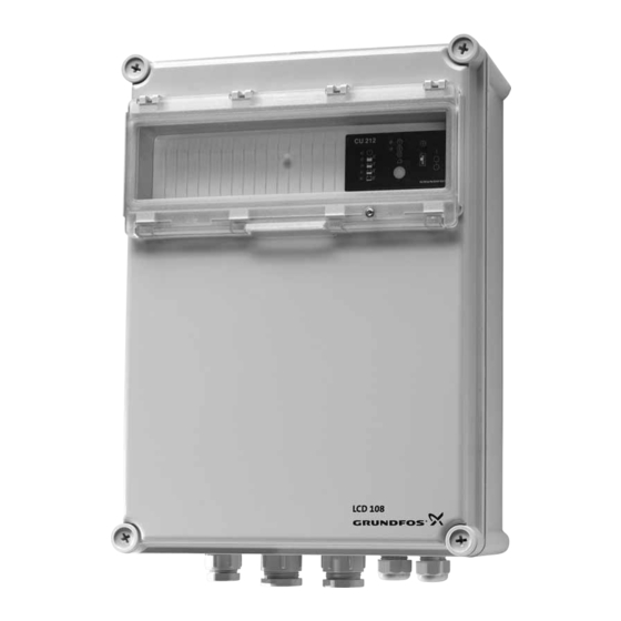 Grundfos LCD 108 Manual Del Usuario